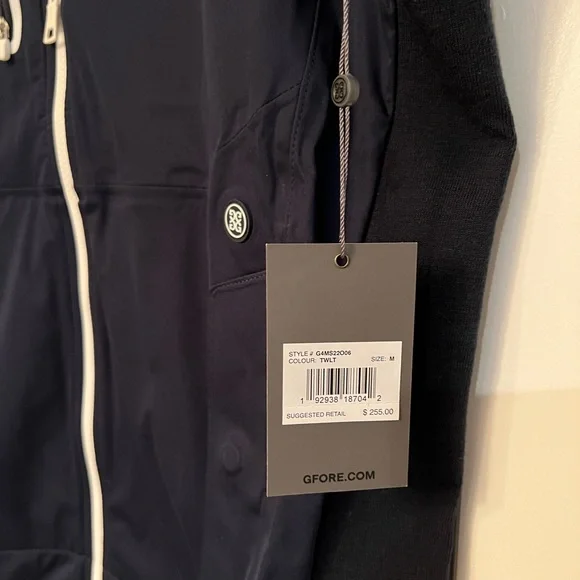 NWT G/FORE Men’s twilight color full zip vest. - Picture 4 of 6